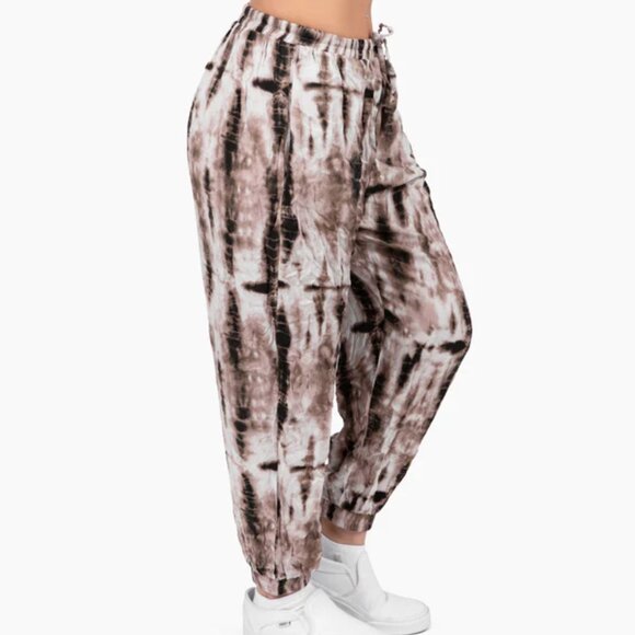 Miami Print Jogger Harem Pant Unisex Skateboard Yoga Travel Drawstring Smoke - Picture 2 of 8